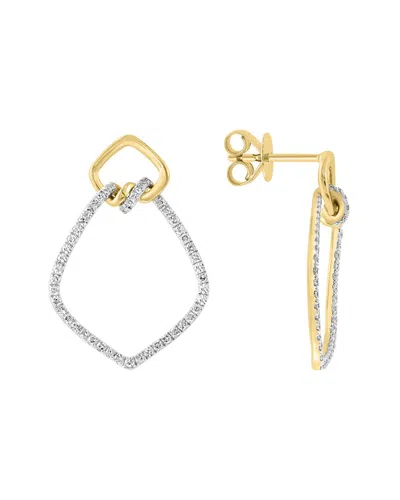 Effy Fine Jewelry 14k 0.50 Ct. Tw. Diamond Earrings In Metallic