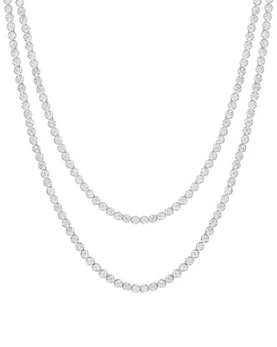 Effy Fine Jewelry 14k 13.70 Ct. Tw. Lab-grown Diamond Necklace In Metallic