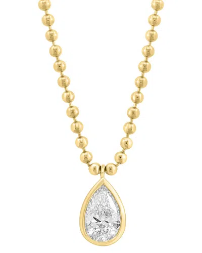 Effy Fine Jewelry 14k 0.98 Ct. Tw. Lab-grown Diamond Necklace In White