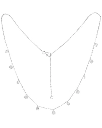 Effy Fine Jewelry 14k 0.38 Ct. Tw. Diamond Necklace In Metallic