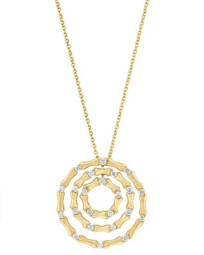 Effy Fine Jewelry 14k 0.45 Ct. Tw. Diamond Necklace In Gold