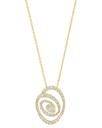 Effy Fine Jewelry 14k 0.59 Ct. Tw. Diamond Necklace In Gold