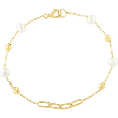 Effy Freshwater Pearl Chain Bracelet In Multi