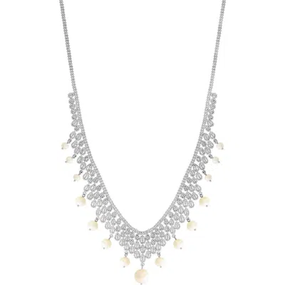 Effy Freshwater Pearl Dangle Necklace In Metallic