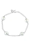 Effy Freshwater Pearl Station Bracelet In Metallic