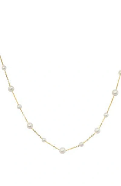 Effy Freshwater Pearl Station Necklace In White