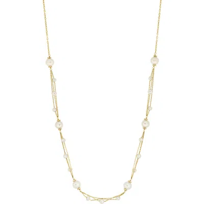 Effy Freshwater Pearl Station Necklace In Gold