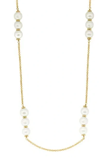 Effy Freshwater Pearl Station Necklace In Gold
