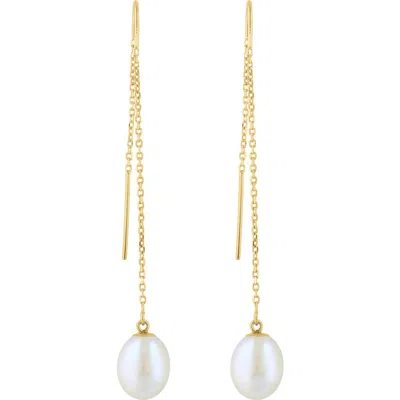 Effy Freshwater Pearl Threader Drop Earrings