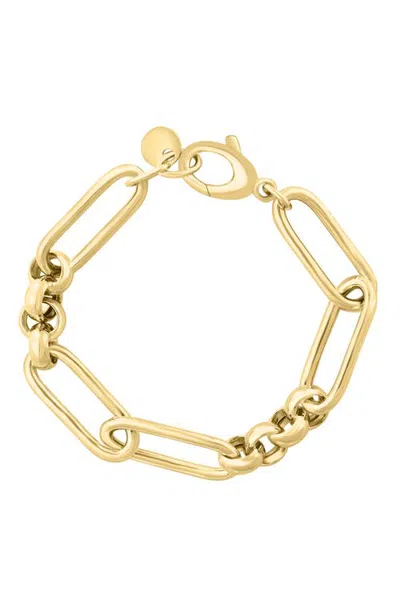 Effy Geometric Link Bracelet In Gold-plated Sterling Silver In Yellow