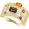 Effy Gold Plated Multi-stone Statement Ring In Multi