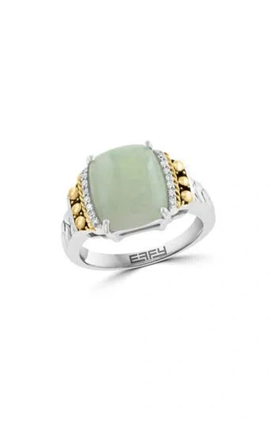 Effy Jade & Diamond Ring In Multi