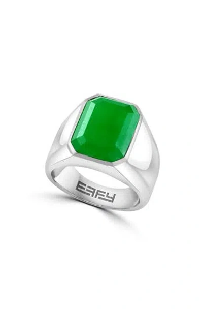 Effy Jade Signet Ring In Green