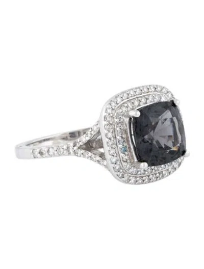 Pre-owned Effy Jewelry 14k 2.99ct Spinel & Diamond Cocktail Ring In Multi