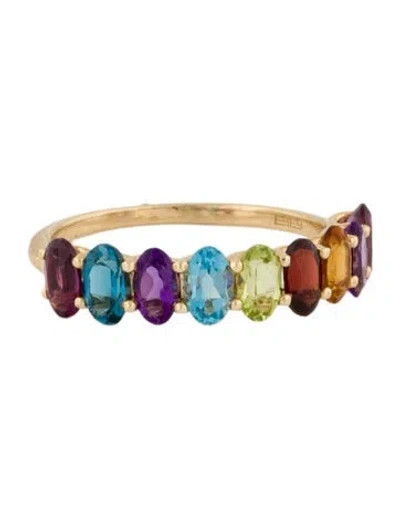 Pre-owned Effy Jewelry 14k Multistone Band Ring
