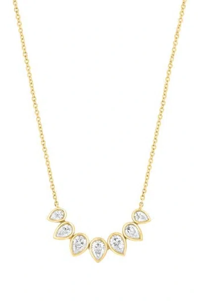 Effy Lab Grown Diamond Curved Pendant Necklace In Pink