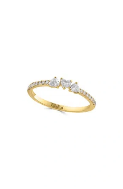 Effy Lab Grown Diamond Heart Trio Ring In Gold