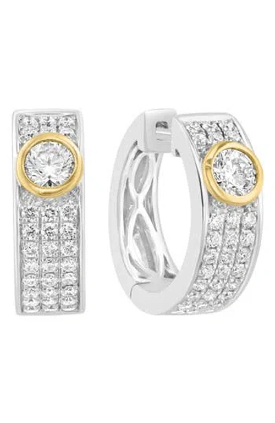 Effy Lab Grown Diamond Huggie Hoop Earrings In Silver