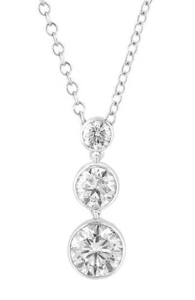 Effy Lab Grown Diamond Pendant Necklace In Silver