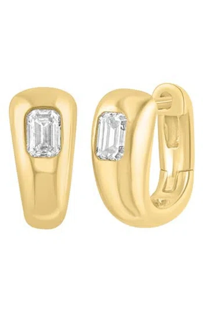 Effy Lab-grown Diamond Huggie Hoop Earrings In Gold