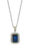 Effy London Blue Topaz Pendant Necklace In Blue