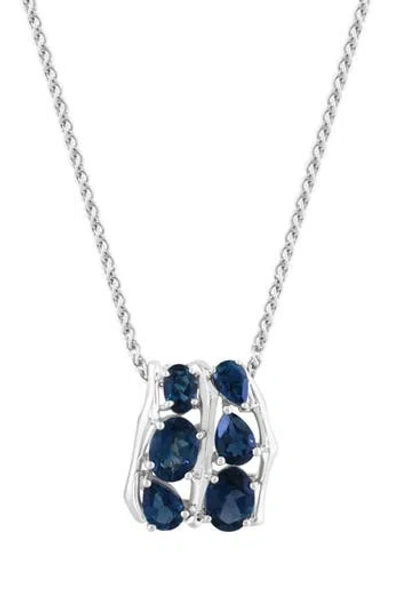 Effy London Blue Topaz Pendant Necklace
