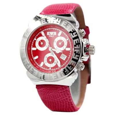 Pre-owned Effy Luxury Swiss Quartz Exotic Leather Band Watch In Multi