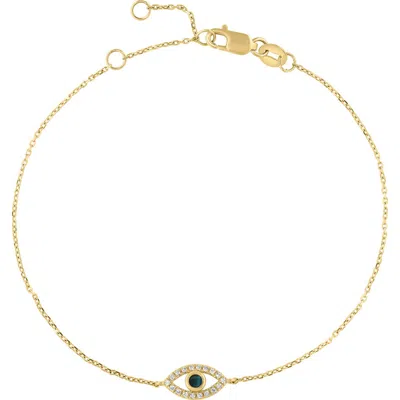 Effy Malachite & Diamond Evil Eye Bracelet In Green