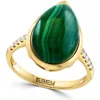 Effy Malachite & Diamond Ring In Green