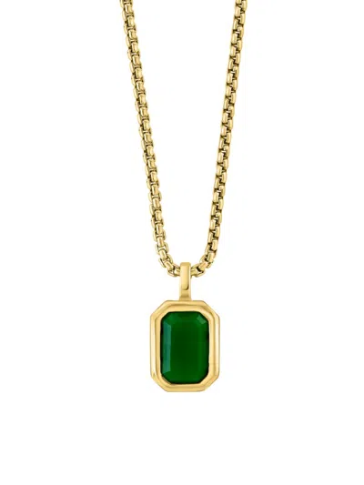 Effy Men's 14k Goldplated Sterling Silver & Jade Pendant