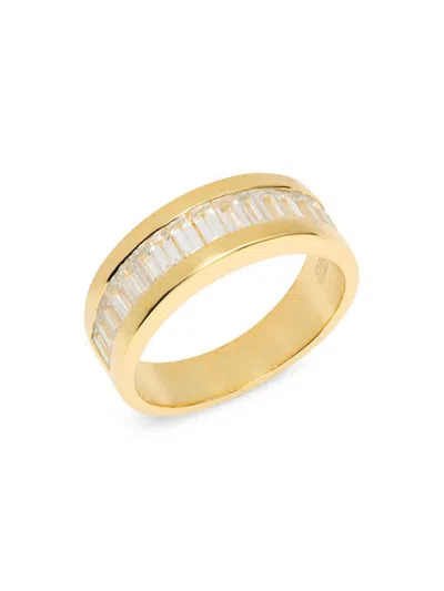 Effy Men's 14k Goldplated Sterling Silver & Zircon Ring