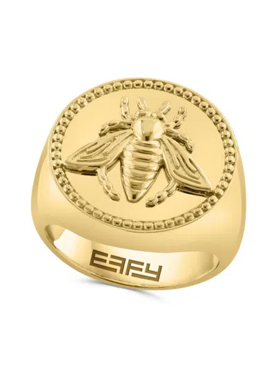 Effy Men's 14k Goldplated Sterling Silver Bee Signet Ring
