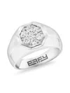 Effy Men's 14k White Gold & 0.62 Tcw Lab Grown Diamond Band Ring In White Gold