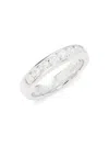 Effy Men's 14k White Gold & 0.95 Tcw Lab Grown Diamond Band Ring In White Gold