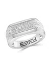 Effy Men's 14k White Gold & 1.57 Tcw Lab-grown Diamond Ring In White Gold