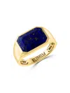 Effy Men's 14k Yellow Gold & Lapis Signet Ring In Yellow Gold