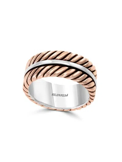 Effy Men's 18k Rose Goldplated Sterling Silver & Sterling Silver Ring