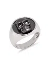 Effy Men's Black Rhodium Plated & Sterling Silver Ring In Silver