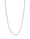 Effy Men's Black Ruthenium Sterling Silver Curblink Necklace In Sterling Silver