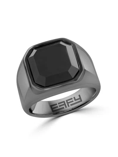 Effy Men's Ceramic & 4.54 Tcw Onyx Ring In Black
