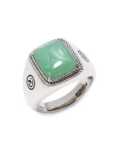Effy Men's Sterling Silver & 3.66 Tcw Onyx Ring