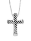 Effy Men's Sterling Silver & 4.75 Tcw Onyx Pendant Necklace In Silver