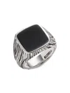 Effy Men's Sterling Silver & 5.30 Tcw Onyx Ring In Black