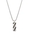 Effy Men's Sterling Silver & Black Spinel Pendant Necklace In Silver