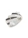 Effy Men's Sterling Silver & Black Spinel Ring In Silver