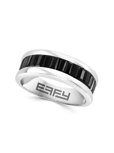 Effy Men's Sterling Silver & Black Spinel Ring