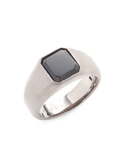 Effy Men's Sterling Silver & Onyx Ring