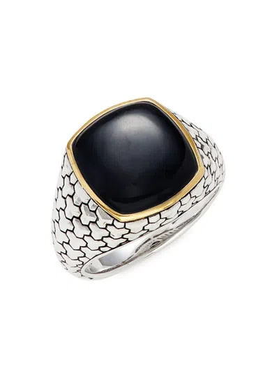 Effy Men's Sterling Silver & Onyx Signet Ring
