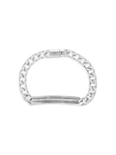 Effy Men's Sterling Silver & White Sapphire Bracelet