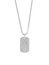 Effy Men's Sterling Silver & White Sapphire Pendant Necklace In Silver